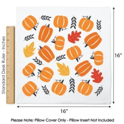 Big Dot Of Happiness Fall Pumpkin - Halloween Or Thanksgiving Party Home Decorative Canvas Cushion Case - Throw Pillow Cover - 16 X 16 Inches -Halloween Home Decor Store GUEST 011848da e5e7 4320 a933 b7997571d5ca