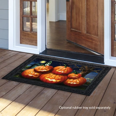 Briarwood Lane Spooky Jack O'Lanterns Halloween Doormat Indoor / 4 Briarwood Lane Spooky Jack O'Lanterns Halloween Doormat Indoor / - Image 2