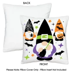 Big Dot Of Happiness Halloween Gnomes - Spooky Fall Party Home Decorative Canvas Cushion Case - Throw Pillow Cover - 16 X 16 Inches -Halloween Home Decor Store GUEST 0a4a6802 0fc3 4e5a 9197 47387a8c2ae0