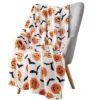 Kate Aurora Halloween Pumpkins Bats Rustic Orange & White Ultra Soft & Plush Throw Blankets -Halloween Home Decor Store GUEST 0cf2efc1 ad80 455e 8e0f e39b321cdbb3