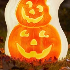 Union Products 56480 60-Watt Light Up Ghost And Pumpkin Halloween Outdoor Garden Statue Decoration Made From Blow-Molded Plastic, White/Orange 9 Union Products 56480 60-Watt Light Up Ghost And Pumpkin Halloween Outdoor Garden Statue Decoration Made From Blow-Molded Plastic, White/Orange -Halloween Home Decor Store GUEST 27f70d9c aa51 40d8 9e4d 42eac6b1ba13