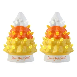 Mr. Halloween Nostalgic Ceramic LED Halloween Tree 5.4" - Set Of 2 -Halloween Home Decor Store GUEST 34e6f943 1e3f 403f 906a 2c81a38790c3