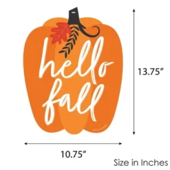 Big Dot Of Happiness Fall Pumpkin - Hanging Porch Halloween Or Thanksgiving Party Outdoor Decorations - Front Door Decor - 1 Piece Sign -Halloween Home Decor Store GUEST 35266d9b 26de 4034 957f adde869c138d