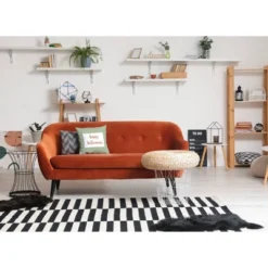 16"x16" 'Happy Halloween' Ticking Square Throw Pillow - E By Design -Halloween Home Decor Store GUEST 3eb8180f 37ca 48e3 ac1b 8b70eb41b684