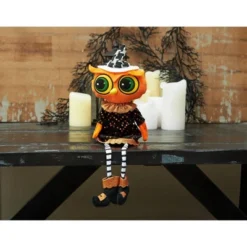 Gallerie II Owl Halloween Dangle Leg Shelf Sitter Figure Decor -Halloween Home Decor Store GUEST 433572ba 98d3 4357 89a3 e82562619fe2