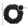 Northlight 36" Black Colorado Spruce Artificial Halloween Wreath - Unlit -Halloween Home Decor Store GUEST 4c8f124b 6ff5 4683 a165 ffdfa7fed134
