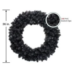 Halloween Home Decor Store 28 Northlight 36" Black Colorado Spruce Artificial Halloween Wreath - Unlit