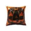 18"x18" Sparkle Pumpkin Halloween Square Throw Pillow Black/Orange - Lush Décor -Halloween Home Decor Store GUEST 563e2baa 8543 4965 b5fd 2c4fe765bbbb
