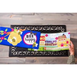 Evergreen Indoor Outdoor Doormat Bundle Set Of 5 - Frame And 4 Welcome Seasonal Inserts Halloween Christmas Thanksgiving Bless This Home -Halloween Home Decor Store GUEST 5c47f46b af86 4168 9eda 699f12b6671f