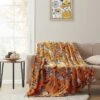 Kate Aurora Oversized Halloween Orange Spooky Cats & Broomstick Ultra Soft & Plush Accent Throw Blanket - 50 In. W X 70 In. L -Halloween Home Decor Store GUEST 5e1313ef c4c4 4653 a495 3296883561b4
