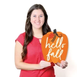 Big Dot Of Happiness Fall Pumpkin - Hanging Porch Halloween Or Thanksgiving Party Outdoor Decorations - Front Door Decor - 1 Piece Sign -Halloween Home Decor Store GUEST 5e574a7b 3836 4f1a a975 5765075003db