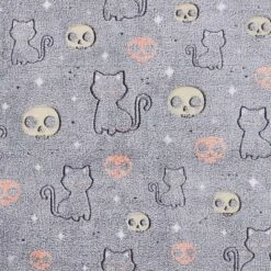 50"x70" Oversized Glow In The Dark Skelly Cats Plush Halloween Throw Blanket - VCNY Home -Halloween Home Decor Store GUEST 6567aec2 525f 4565 a9e9 6a3c11dfd8ca