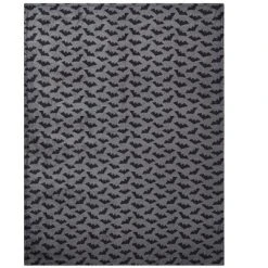 Kate Aurora Ultra Soft & Plush Gray & Black Spooky Halloween Bats Accent Throw Blanket - 50 In. W X 70 In. L -Halloween Home Decor Store GUEST 6acddcaa 75f7 42ad bb3f d3ef3529de0d