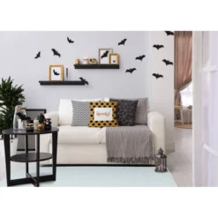 16"x16" Halloween 'Spooky' Dots Square Throw Pillow - E By Design -Halloween Home Decor Store GUEST 6d108bad 5df9 4679 90c6 4a324002f712