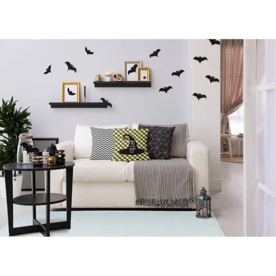 16"x16" Halloween Witch Way To The Candy Square Throw Pillow - E By Design 5 16"x16" Halloween Witch Way To The Candy Square Throw Pillow - E By Design - Image 3