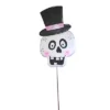 Halloween Top Hat Skeleton Stake - One Garden Stake 36 Inches - Stake Or Hang - F22009 - Metal - White -Halloween Home Decor Store GUEST 75f60250 f2c5 47fb 8148 93987c164cec