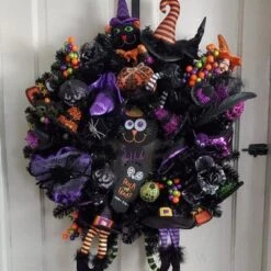 Northlight 24" Black Colorado Spruce Artificial Halloween Wreath, 24-Inch, Unlit -Halloween Home Decor Store GUEST 7be92a52 25a7 4e86 852a 88ea92f4c9ab