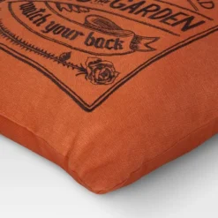 Embroidered Ghosts In The Garden Square Halloween Throw Pillow Orange - Threshold™ -Halloween Home Decor Store GUEST 7fe9c97e 060c 4581 9e56 b04dbdf350b5