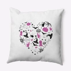 16"x16" Halloween Heart Square Throw Pillow - E By Design -Halloween Home Decor Store GUEST 80374880 474d 48a5 8bd8 464a9682bc9d
