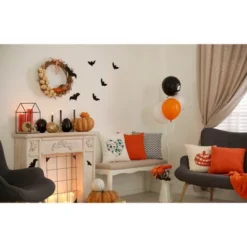 16"x16" Halloween Heart Square Throw Pillow - E By Design -Halloween Home Decor Store GUEST 839134fc 8e10 4a3e b7b6 d49ff217206e