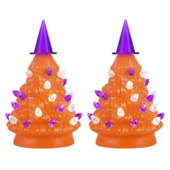 Mr. Halloween Nostalgic Ceramic LED Halloween Tree 5.4" - Set Of 2 -Halloween Home Decor Store GUEST 84e51a1d f67c 4b9a a829 28c7fdda0e37