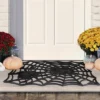 Northlight Black Spider Web Rectangular Halloween Doormat 18" X 30" -Halloween Home Decor Store GUEST 8834ddae 279d 4dda 862f dea2476507a6