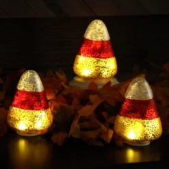 Mr. Halloween Mercury Glass LED Candy Corn Lights - 5"- Set Of 3 -Halloween Home Decor Store GUEST 89ded84b 6899 479f a557 c1abb3adab31