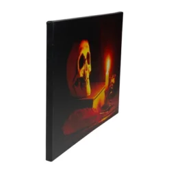 Northlight 15.75" Halloween Prelit LED Antique Candle And Skull Canvas Wall Art - Black/Orange -Halloween Home Decor Store GUEST 923d8330 442d 49eb b4a3 2203c2d0b95f