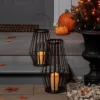 18" Light Up Metal Slat Black Halloween Decorative Lantern - Hyde & EEK! Boutique™ -Halloween Home Decor Store GUEST 9c54ea36 a277 44df 9e74 fed88416aadb