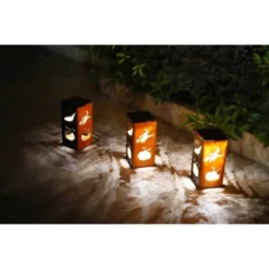 Techko Maid LED Solar 10.8" Portable Halloween Cut Out Decorative Outdoor Lantern Clear 23 Techko Maid LED Solar 10.8" Portable Halloween Cut Out Decorative Outdoor Lantern Clear -Halloween Home Decor Store GUEST a8edaaa8 5482 42af 8ab8 bab8ece2a7c1