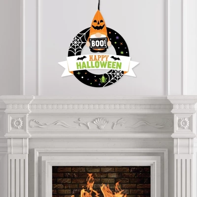 Big Dot Of Happiness Halloween Gnomes - Outdoor Spooky Fall Party Decor - Front Door Wreath 4 Big Dot Of Happiness Halloween Gnomes - Outdoor Spooky Fall Party Decor - Front Door Wreath - Image 2