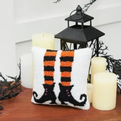 C&F Home 8" X 8" Witch Shoes Halloween Hooked Throw Pillow -Halloween Home Decor Store GUEST ad901a6a b0da 4231 b1f0 39ce22e7b056