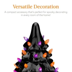 Best Choice Products 15in Pre-Lit Ceramic Tabletop Halloween Tree, Holiday Decoration W/ Orange & Purple Bulb Lights -Halloween Home Decor Store GUEST aeeaf391 9ee7 41f0 9905 5a5aab1559c5