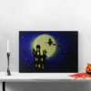 Northlight Fiber Optic And LED Lighted Witch In The Moon Halloween Canvas Wall Art 12" X 15.75" -Halloween Home Decor Store GUEST b0c46ea5 411a 422a af5a 93ec54ce026b