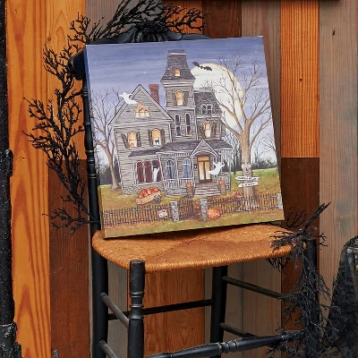Gallerie II Haunted House Light-Up Led Halloween Wall Art 15.75 X 0.98 X 15.75 Inches. 3 Gallerie II Haunted House Light-Up Led Halloween Wall Art 15.75 X 0.98 X 15.75 Inches.