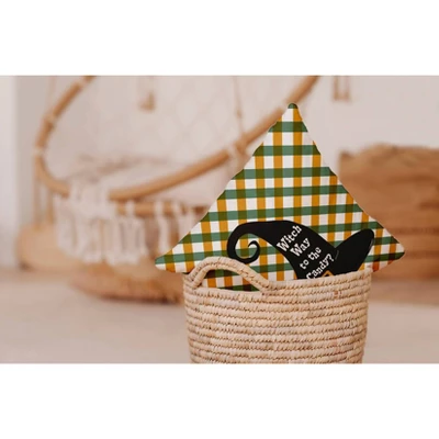 16"x16" Halloween Witch Way To The Candy Square Throw Pillow - E By Design 4 16"x16" Halloween Witch Way To The Candy Square Throw Pillow - E By Design - Image 2