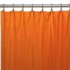 Kate Aurora Hotel Collection Heavyweight Pumpkin Orange Halloween PEVA Shower Curtain Liner - 72 In. W X 72 In. L