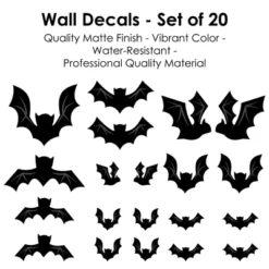 Big Dot Of Happiness Black Bats - Peel And Stick Halloween Vinyl Wall Art Stickers - Wall Decals - Set Of 20 14 Big Dot Of Happiness Black Bats - Peel And Stick Halloween Vinyl Wall Art Stickers - Wall Decals - Set Of 20 -Halloween Home Decor Store GUEST c593b995 fb9f 41bf 8af9 a30a3f35305f