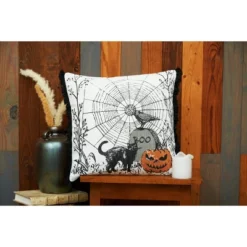 C&F Home 18" X 18" Jol Boo Spider Web Halloween Printed Throw Pillow -Halloween Home Decor Store GUEST cb20f54e 43db 404f 8a82 5962d607a260