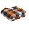 Kate Aurora Autumn Accents Fall Halloween Harvest Plaid Ultra Soft Oversized Accent Plush Throw Blanket - 50 In. X 70 In. -Halloween Home Decor Store GUEST ccdb2415 0e7c 48f0 9e56 fb1d71273a5e