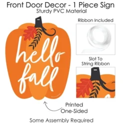 Big Dot Of Happiness Fall Pumpkin - Hanging Porch Halloween Or Thanksgiving Party Outdoor Decorations - Front Door Decor - 1 Piece Sign -Halloween Home Decor Store GUEST df8b243b b396 4ecd b966 621c1724db4e