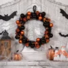 Northlight Orange Spiders And Ornaments Halloween Wreath, 18-Inch, Unlit -Halloween Home Decor Store GUEST e86625e0 cf4e 4862 8727 7fbbea2c3020