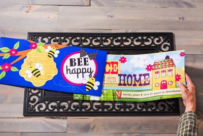 Evergreen Indoor Outdoor Doormat Bundle Set Of 5 - Frame And 4 Welcome Seasonal Inserts Winter Cardinal Halloween Thanksgiving Christmas 8 Evergreen Indoor Outdoor Doormat Bundle Set Of 5 - Frame And 4 Welcome Seasonal Inserts Winter Cardinal Halloween Thanksgiving Christmas - Image 6