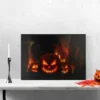 Northlight LED Lighted Jack-O-Lanterns In A Cemetery Halloween Canvas Wall Art 23.5" X 15.5" -Halloween Home Decor Store GUEST f3027bfb e4e9 4403 8cb9 74f049ddb409