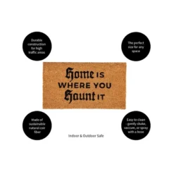 Evergreen 16 X 28 Halloween Greeting Coir Mat, Home Is Where You Haunt It For Indoor And Outdoor Decor -Halloween Home Decor Store GUEST f7258a55 4302 42f1 94fc 28dcd7293ecc