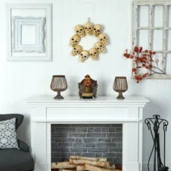 Nearly Natural 20” Halloween Skull Wreath With Lighted Eyes -Halloween Home Decor Store GUEST fa77cb52 fbd6 48f2 ae7b 9ef1ac3dec5c