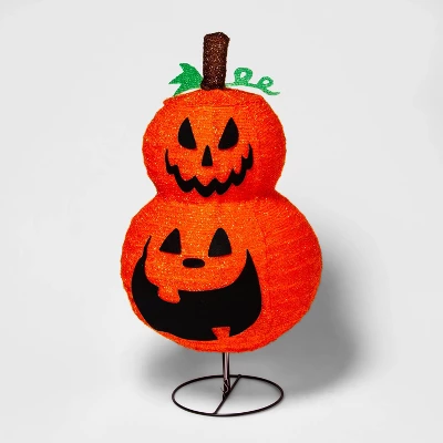 LED Collapsible Jack-O'-Lantern Halloween Novelty Sculpture Light - Hyde & EEK! Boutique™ 4 LED Collapsible Jack-O'-Lantern Halloween Novelty Sculpture Light - Hyde & EEK! Boutique™ - Image 2